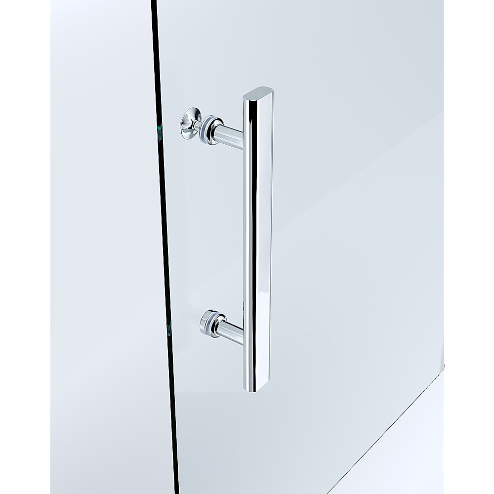 Adjustable 1300x1010mm Single Door Corner Sliding Glass Shower Screen | Chrome