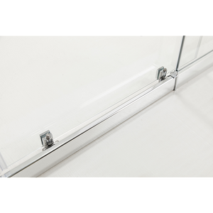 Adjustable 1300x1010mm Single Door Corner Sliding Glass Shower Screen | Chrome