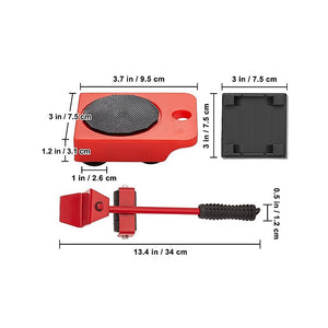 4 X All-purpose Dolly Plastic Heavy Duty Furniture Mover Slider Set