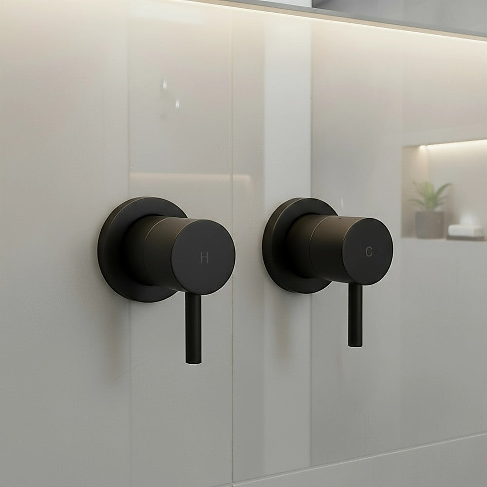 Bathroom Shower Bath Hot and Cold Mixer | WATERMARK Certified | Black