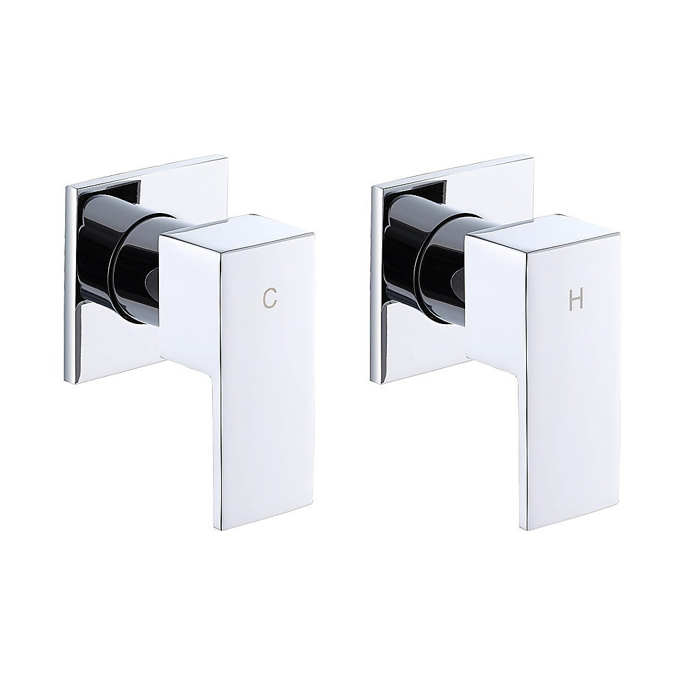Bathroom Shower Bath Hot and Cold Square Mixer | WATERMARK Certified | Chrome