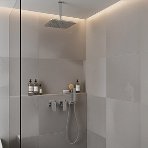 Bathroom Shower Bath Hot and Cold Square Mixer | WATERMARK Certified | Chrome