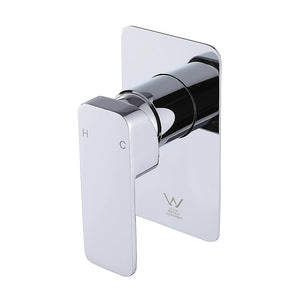 Single Square Shower Bath Mixer Tap | Bathroom | WATERMARK Approved | Chrome