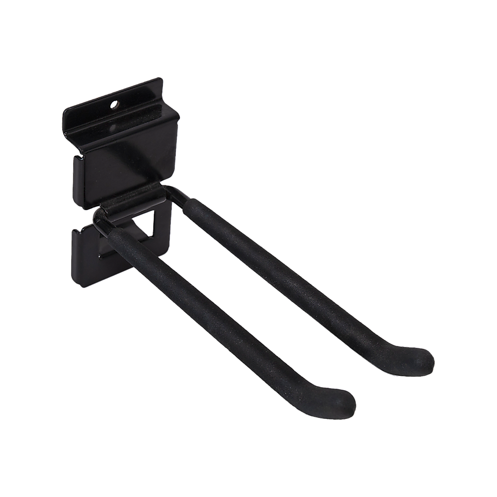 Garage Slatwall Retail Store Display Wall Mount Storage | Double Hooks