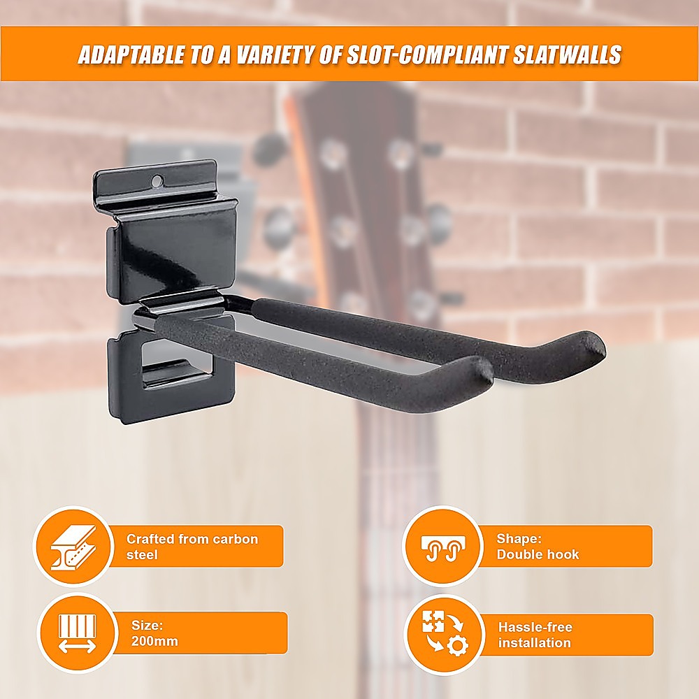 Garage Slatwall Retail Store Display Wall Mount Storage | Double Hooks