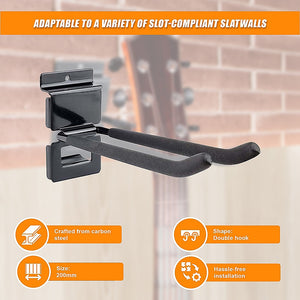 Garage Slatwall Retail Store Display Wall Mount Storage | Double Hooks