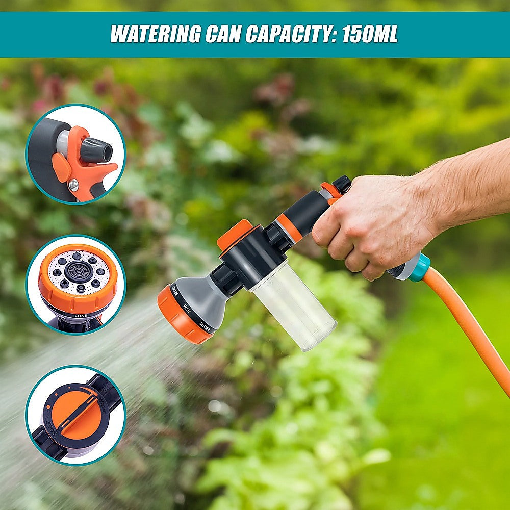 Garden Hose Nozzle | Pet Shower & Car Wash Sprayer | Leak-Proof Hand Trigger