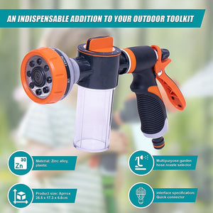 Garden Hose Nozzle | Pet Shower & Car Wash Sprayer | Leak-Proof Hand Trigger