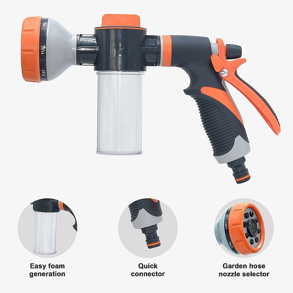 Garden Hose Nozzle | Pet Shower & Car Wash Sprayer | Leak-Proof Hand Trigger