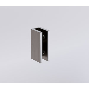 Frameless Glass Bath Screen | 100cm | Gunmetal Brass Brackets | Sleek Bathroom Divider