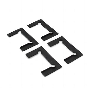 Frameless Swing Bath Panel | 90cm | Black Hardware | Modern Bathroom Divider