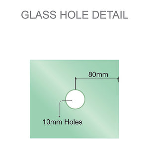 Wall to Wall Frameless Shower Screen | 90cm | Gold Brackets | Stainless Steel Hinges | Round Knob Handle | Minimalist Design