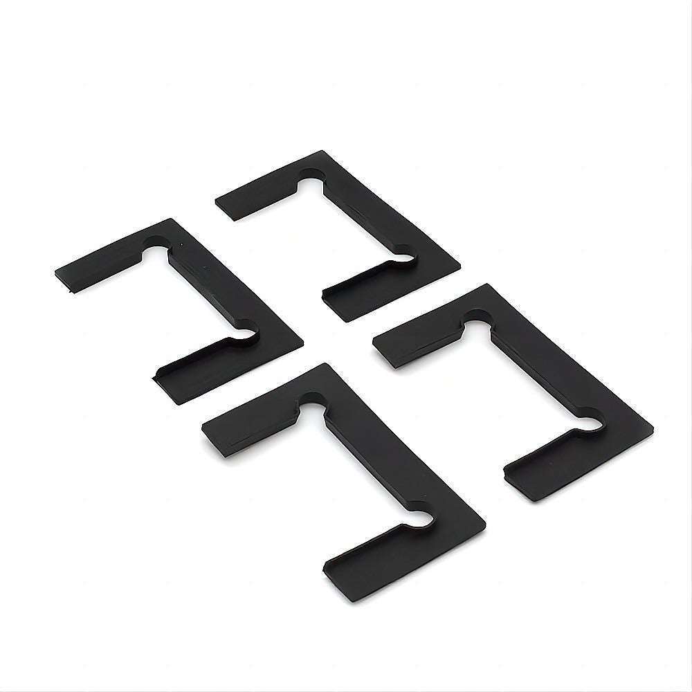 120x70cm Corner Frameless Shower Screen | Black Channel | SS Hinges | Square Double Pull Handle