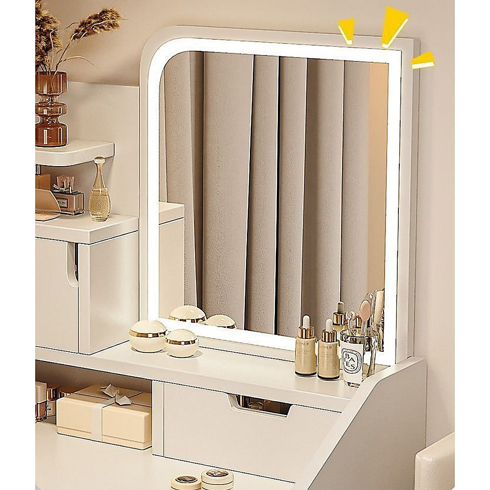 Makeup Vanity Mirror Desk | With LED Lighting | Modern Dressing Table
