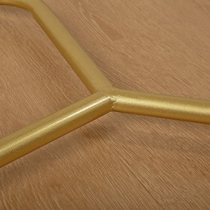 Commercial Clothing Garment Rack | Retail Shop Display | Gold Finish | Heavy-Duty Hanging Rail