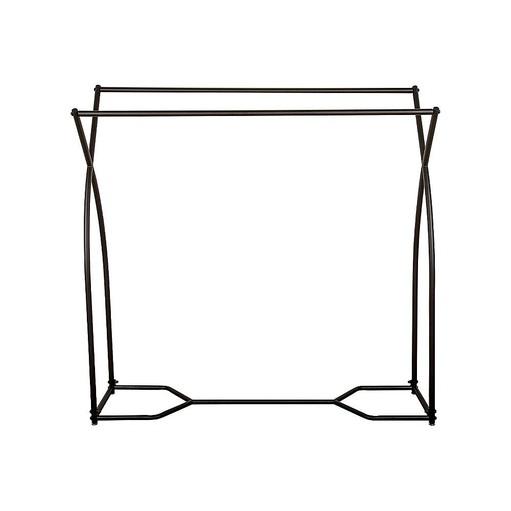 Commercial Clothing Garment Rack | Retail Shop Display | Black Finish | Heavy-Duty Hanging Rail