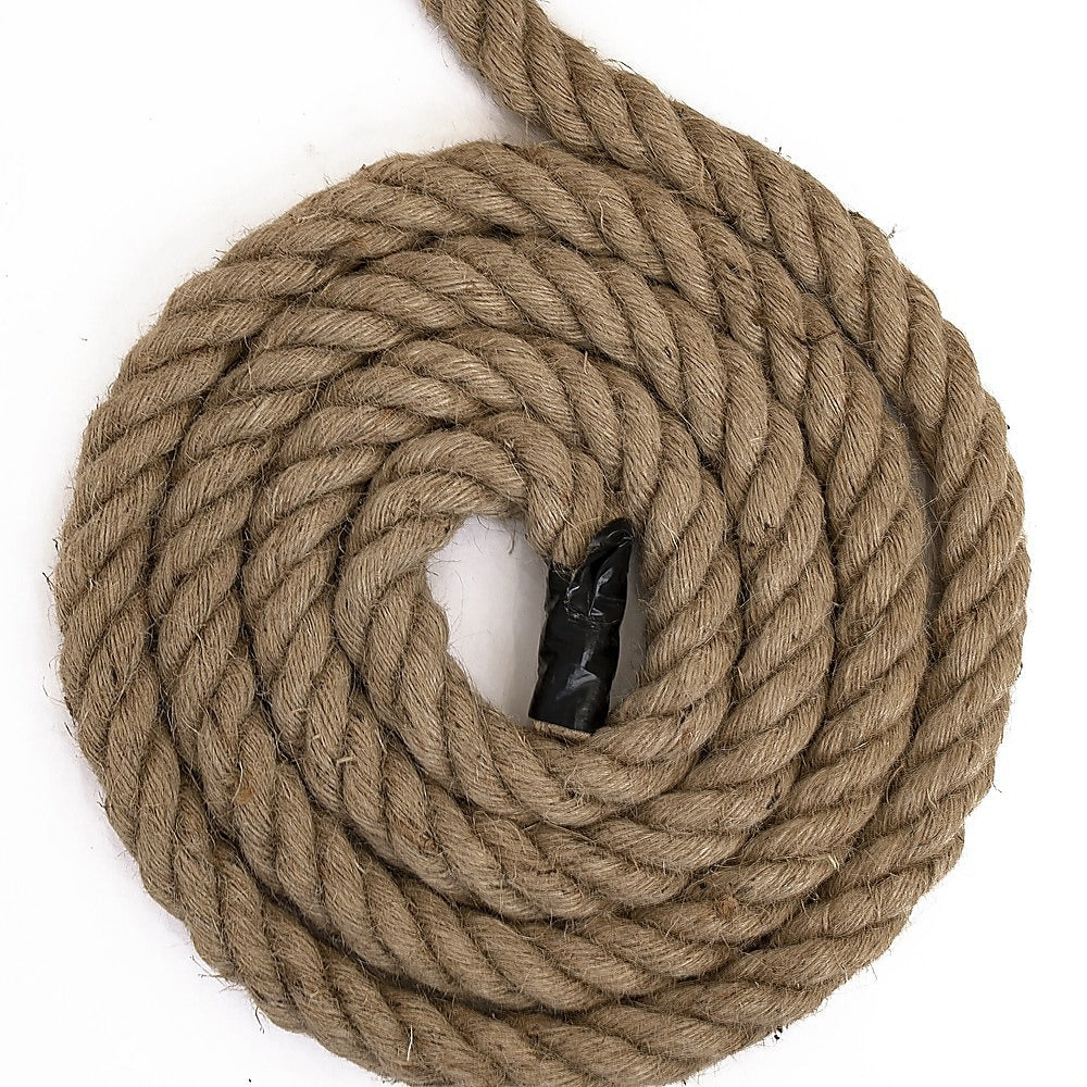 35m 100% Natural Jute Rope Twisted Decking Cord | Garden | Boating | Sash | Camping | 32mm