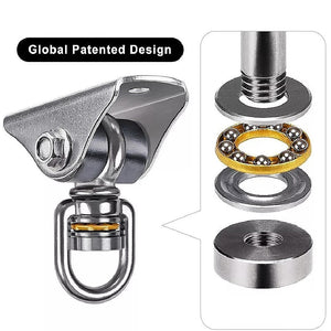 Silent Swing Hanger | Heavy Duty Stainless Steel Swing Hook | with Swivel Bearing
