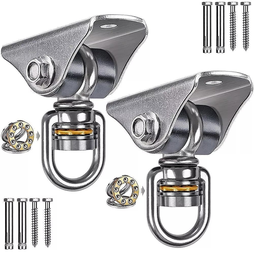 Silent Swing Hanger | Heavy Duty Stainless Steel Swing Hook | with Swivel Bearing