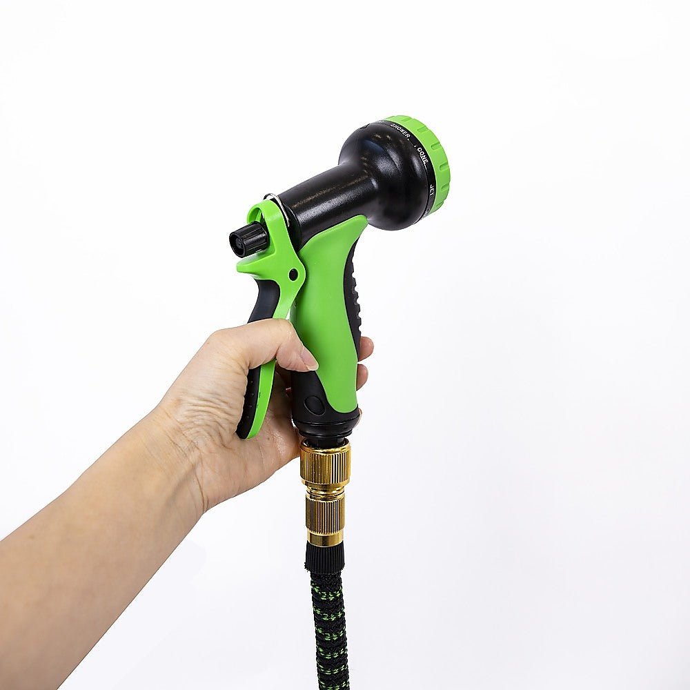 30m Garden Hose | Strong Heavy-Duty Expandable Flexible Hose | Water Spray Nozzle Included
