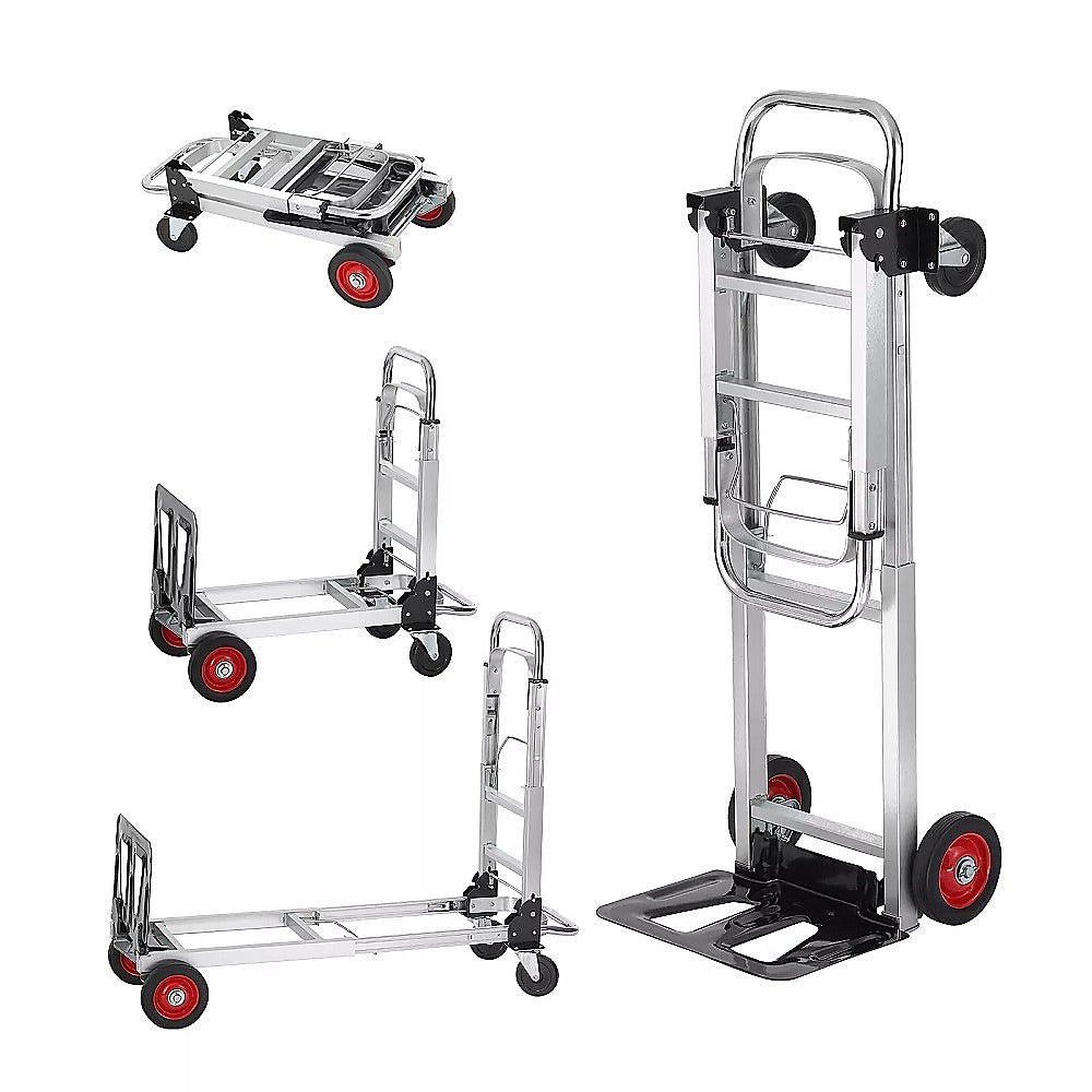 Hand Truck 2-in-1 Folding Dolly Cart | 180kg Capacity | Heavy-Duty Aluminium