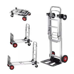 Hand Truck 2-in-1 Folding Dolly Cart | 180kg Capacity | Heavy-Duty Aluminium