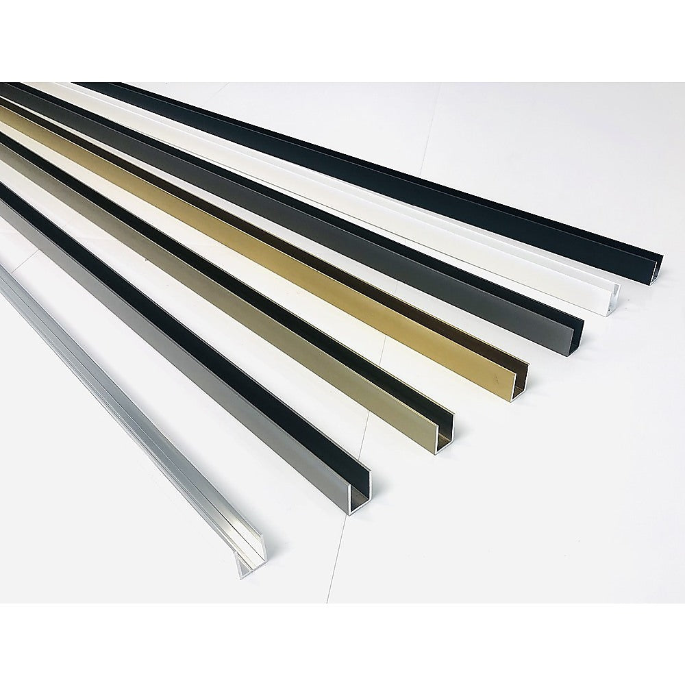 Glass Shower Screen | 120cm | Chrome Floor Channel | Modern Frameless Design