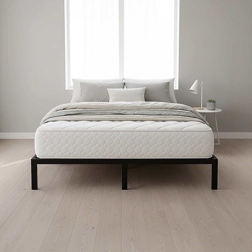 King Single Metal Bed Frame | Full Steel | Heavy Duty Construction | Modern Design