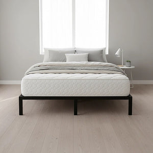 King Single Metal Bed Frame | Full Steel | Heavy Duty Construction | Modern Design