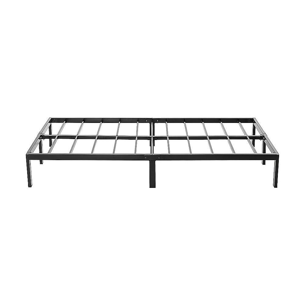 King Single Metal Bed Frame | Full Steel | Heavy Duty Construction | Modern Design