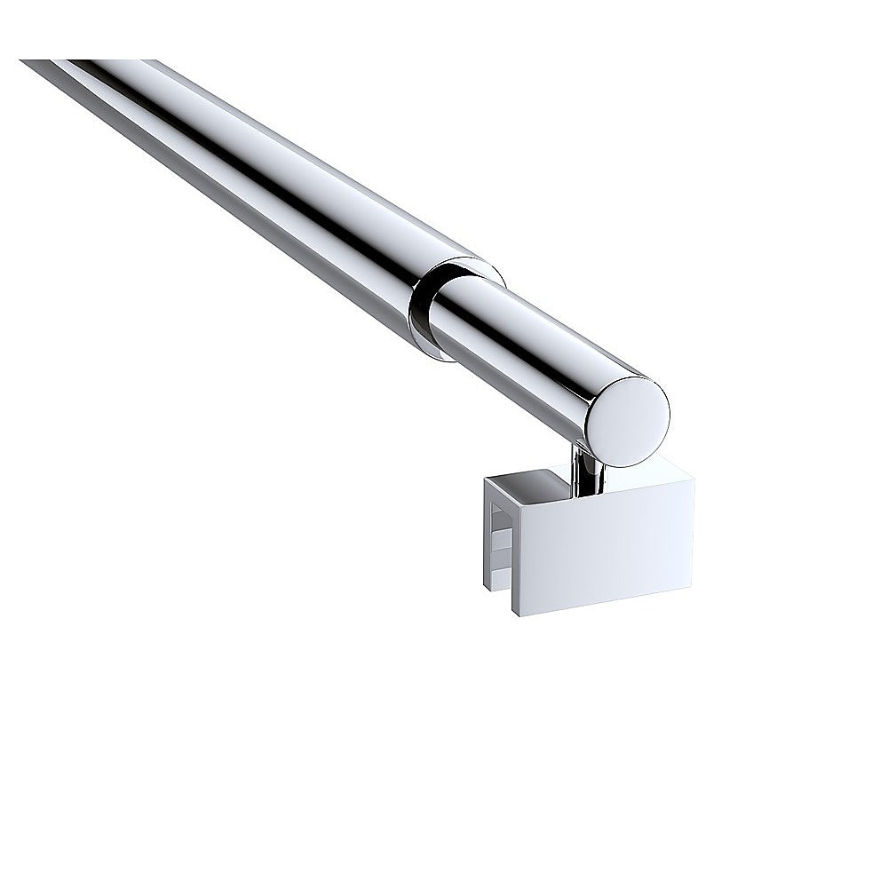 Glass Shower Screen Stabilising Pole | Round | Chrome Finish | Frameless Support Bar
