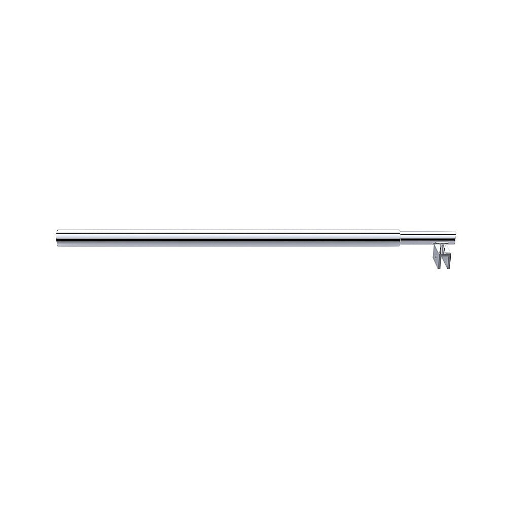 Glass Shower Screen Stabilising Pole | Round | Chrome Finish | Frameless Support Bar