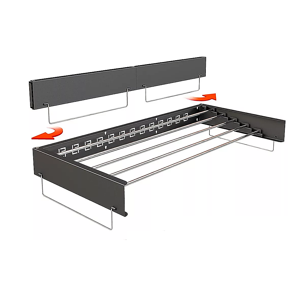 Collapsible Laundry Drying Rack | Wall Mounted Clothes Drying Rack for Laundry