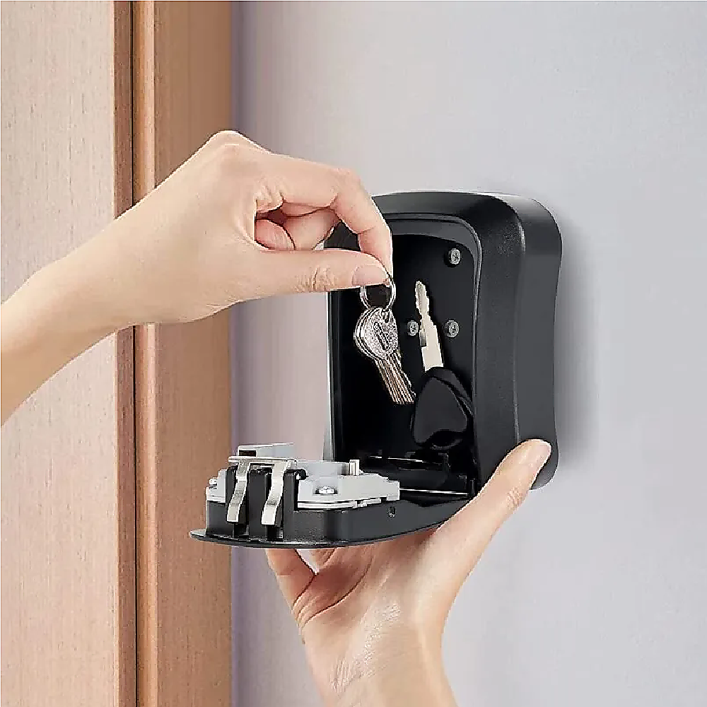 Lock Box Key Safe | 4 Combination Outdoor Security Wall Mounted