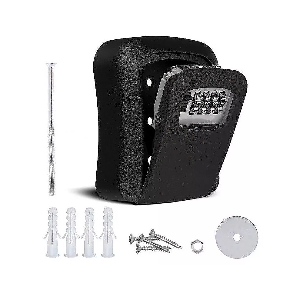 Lock Box Key Safe | 4 Combination Outdoor Security Wall Mounted