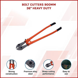 Bolt Cutters | 900mm | 36" Heavy Duty | Hardened Steel Jaws