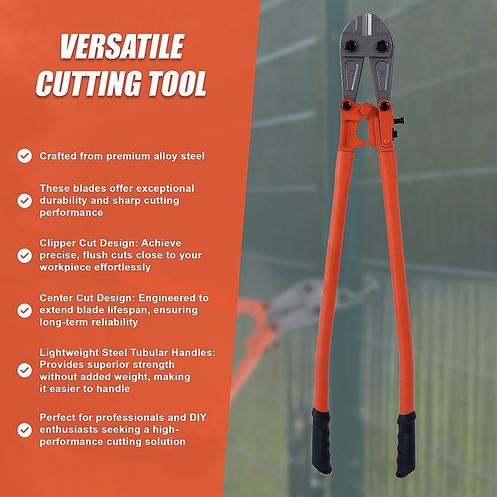 Bolt Cutters | 900mm | 36" Heavy Duty | Hardened Steel Jaws