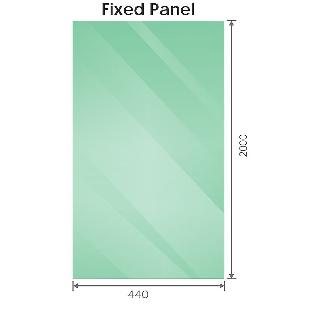 90cm Frameless Diamond Shower Screen