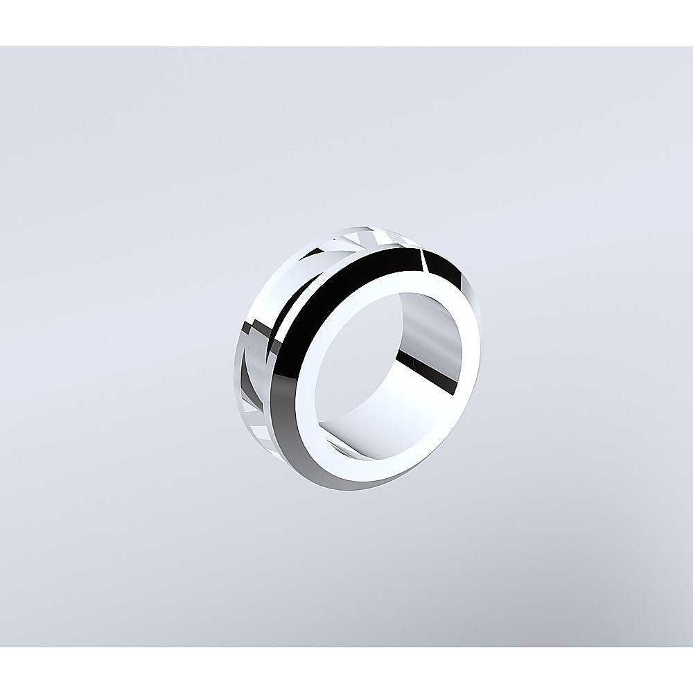 Frameless Diamond Shower Screen | 100cm | Chrome Channels & SS Hinges | Round Handle | Modern Bathroom Enclosure