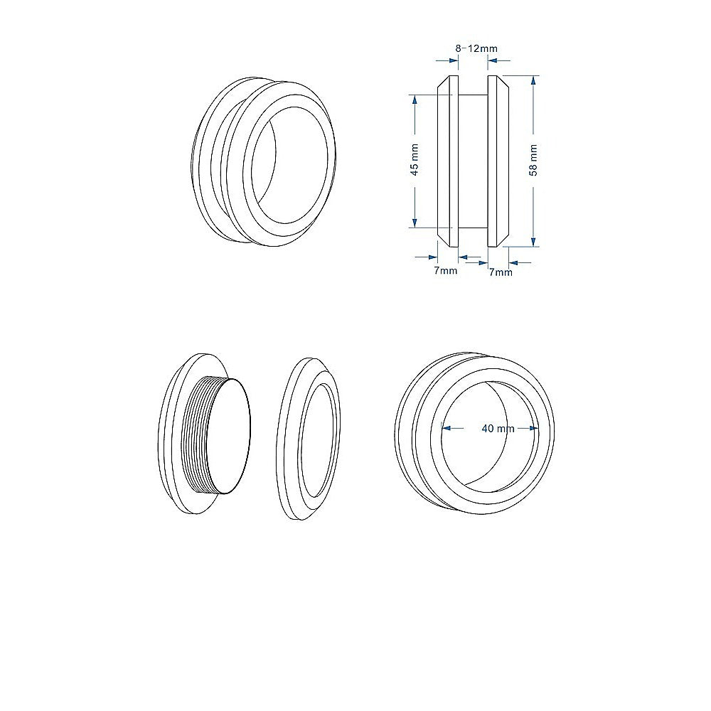 Frameless Diamond Shower Screen | 100cm | Chrome Channels & SS Hinges | Round Handle | Modern Bathroom Enclosure
