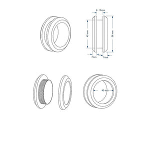 Frameless Diamond Shower Screen | 100cm | Chrome Channels & SS Hinges | Round Handle | Modern Bathroom Enclosure