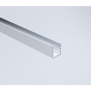 Wall-to-Wall Frameless Shower Screen | 120CM | Chrome Channel | SS Hinges | Round Handle