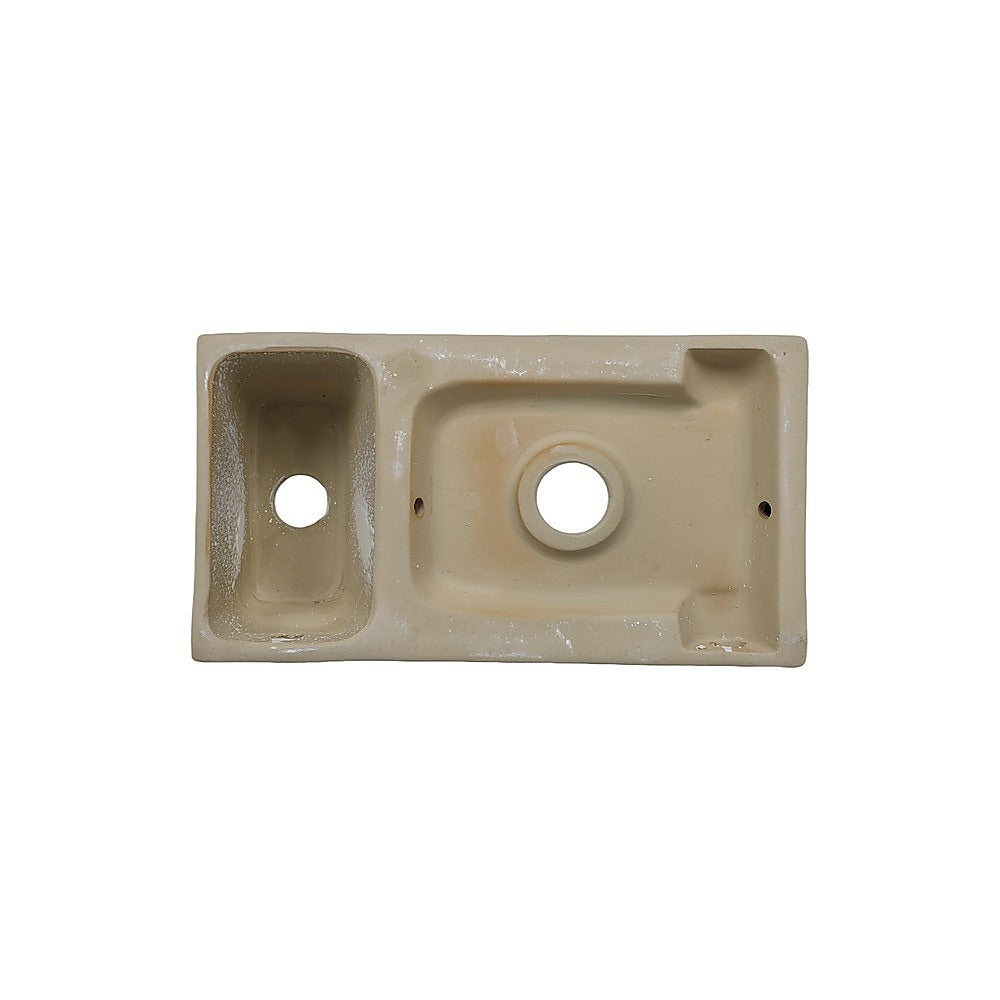 Wall Hung Bathroom Basin | Compact Cloakroom Sink | Ceramic | Space-Saving