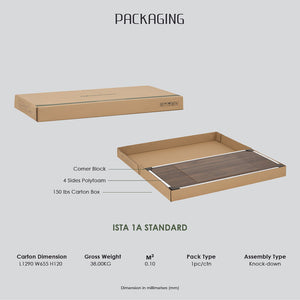 Hirado Coffee Table | Cocoa Finish | Stylish & Warm