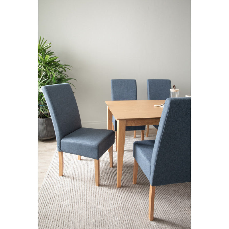 Allegro Dining Table Set | 7 Piece | Table + 6x Mesi Chairs | Natural Finish | Elegant Dining Room Set