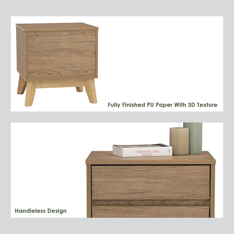 Hirado Bedside Table | Natural