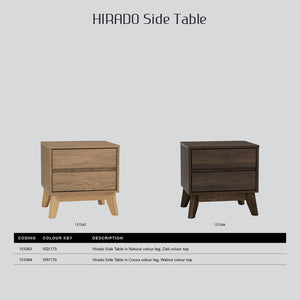 Hirado Bedside Table | Cocoa