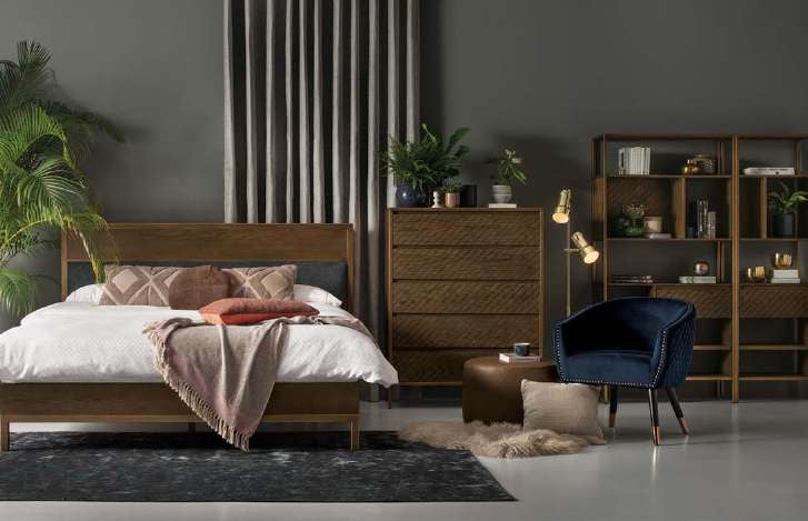 Deniz Lounge Chair | Tub Chair | Accent Armchair | Blue Upholstery