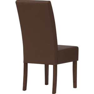 Mesi Dining Chair x2 | Cocoa Legs | Mocha Colour Vinyl Upholstery