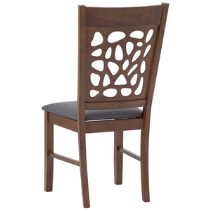Asbel Timber Dining Chair x2 | Cocoa